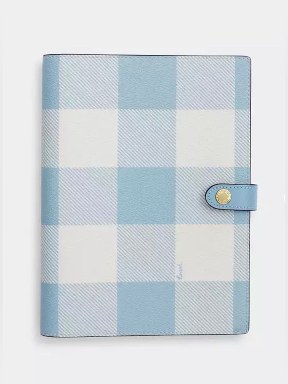 Coach Notebook With Gingham Print